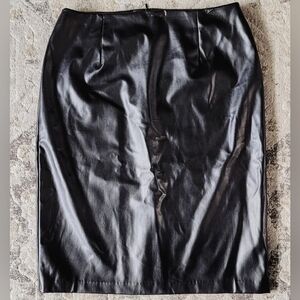 12 NWT George Faux Leather Pencil Skirt Moto Dark Academia Romantic Bodycon Sexy